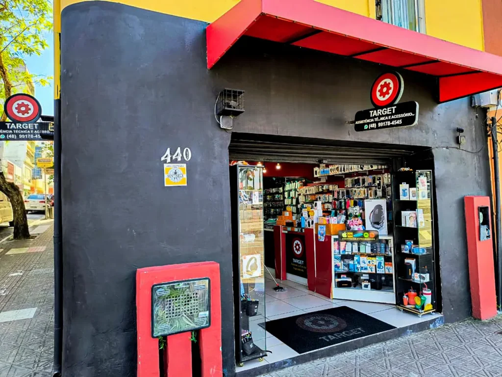 Fachada da Loja Target - Conserto de celular Florianópolis, Centro